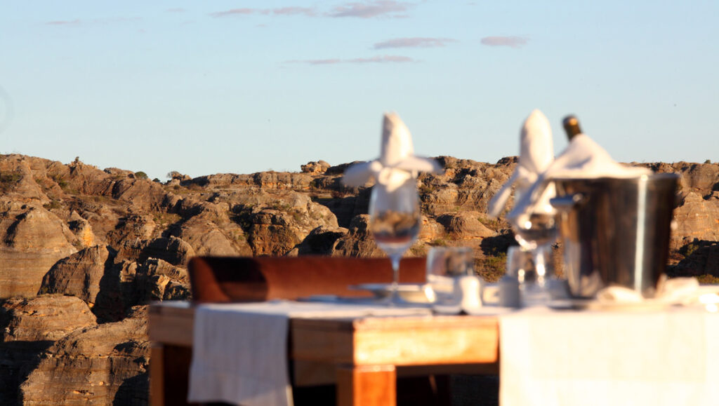 Isalo Rock Lodge lunch
